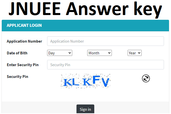 JNUEE Answer key