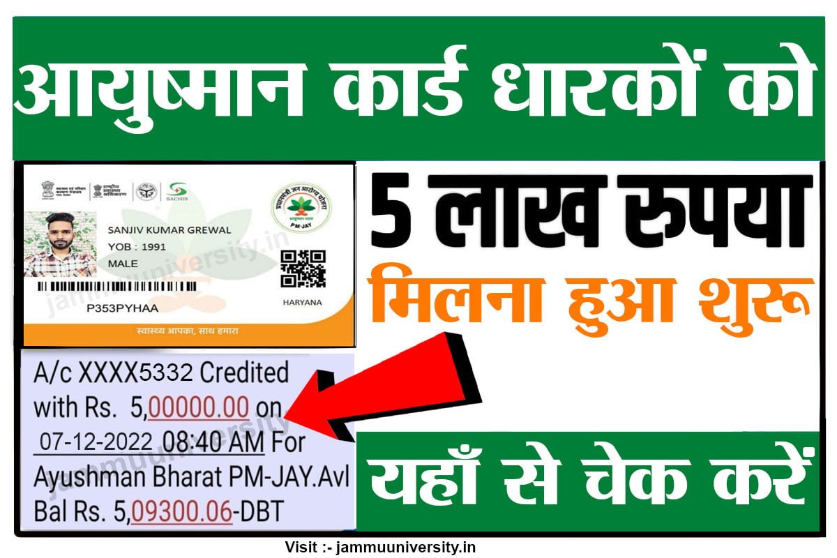 Ayushman Card Paisa Check Now 2022-23,आयुष्मान कार्ड पेमेंट चेक