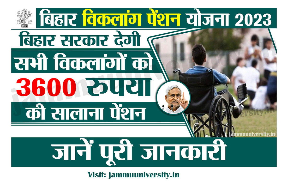 Bihar Viklang Pension Yojana 2023,बिहार विकलांग पेंशन योजना