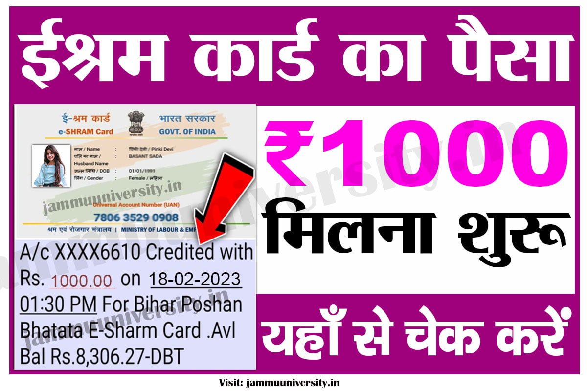 eshram card balance check,E Shram Card Payment Status Check 2022,ईश्रम कार्ड का पैसा 