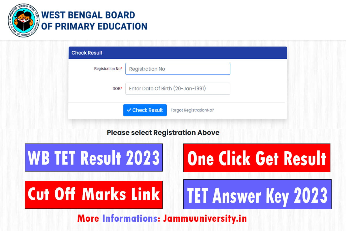 WB TET Result 2023 Out, Result Link, Download?