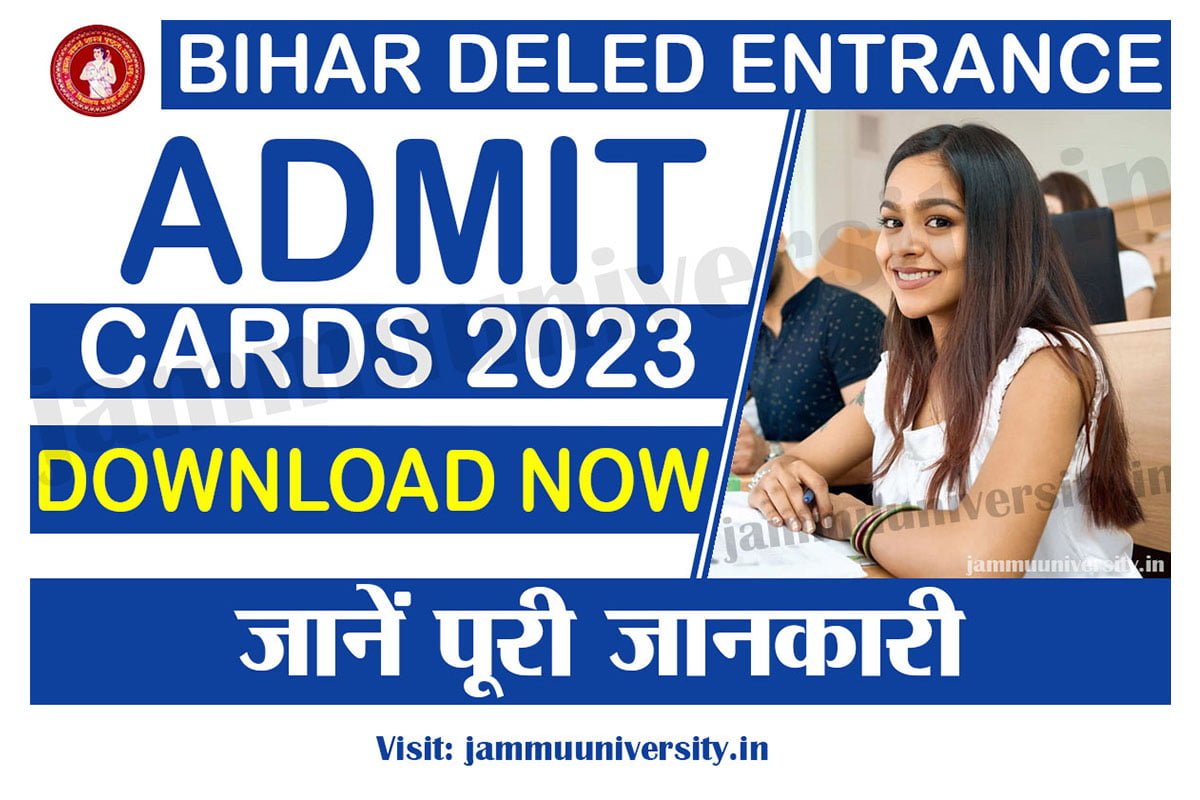 Bihar DElEd Exam Admit Card 2023
