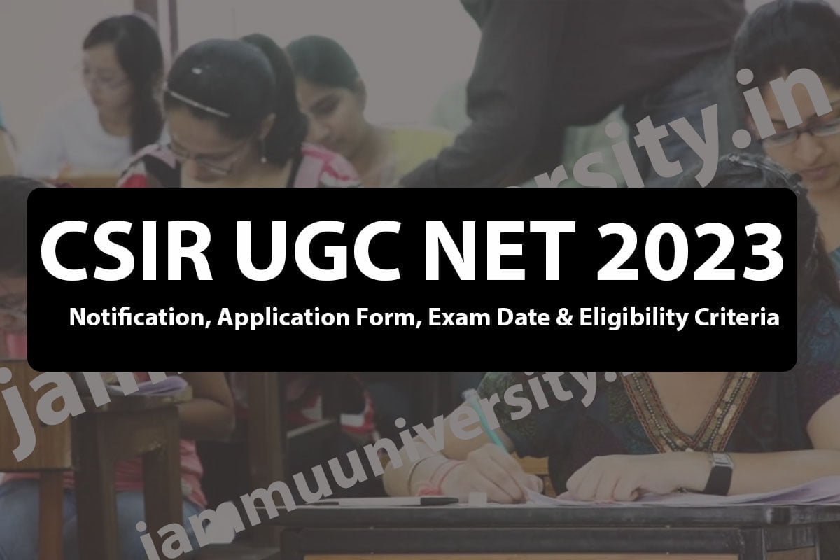 CSIR UGC NET 2023