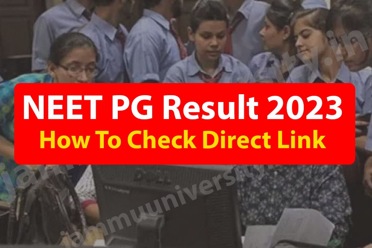 NEET PG Result 2023