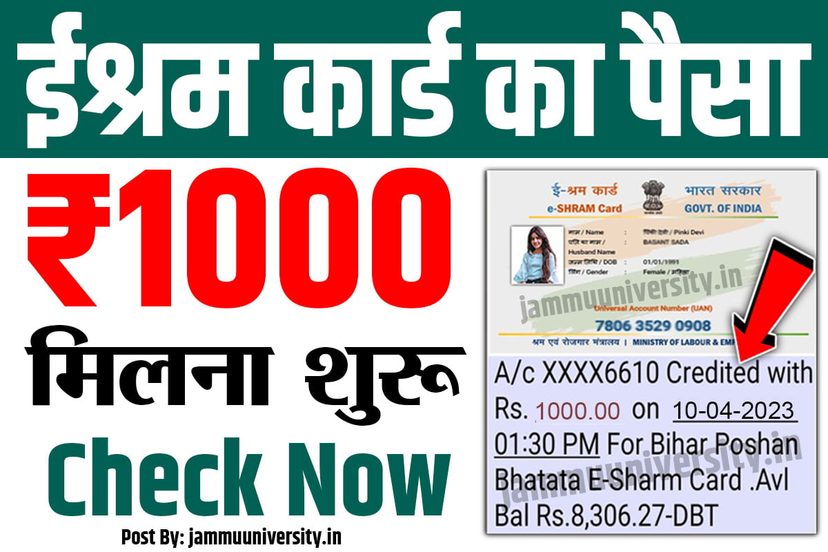 EShram Card Payment List Check,e-shram card online EShram Card Payment List Check,e-shram card online