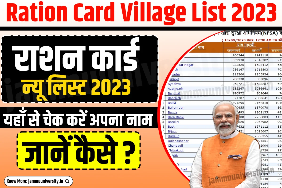Ration Card Village List 2023