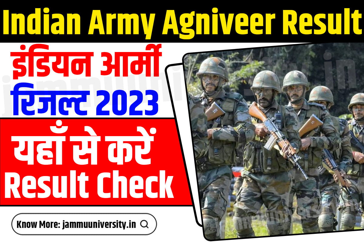 Indian Army Agniveer Result 2023