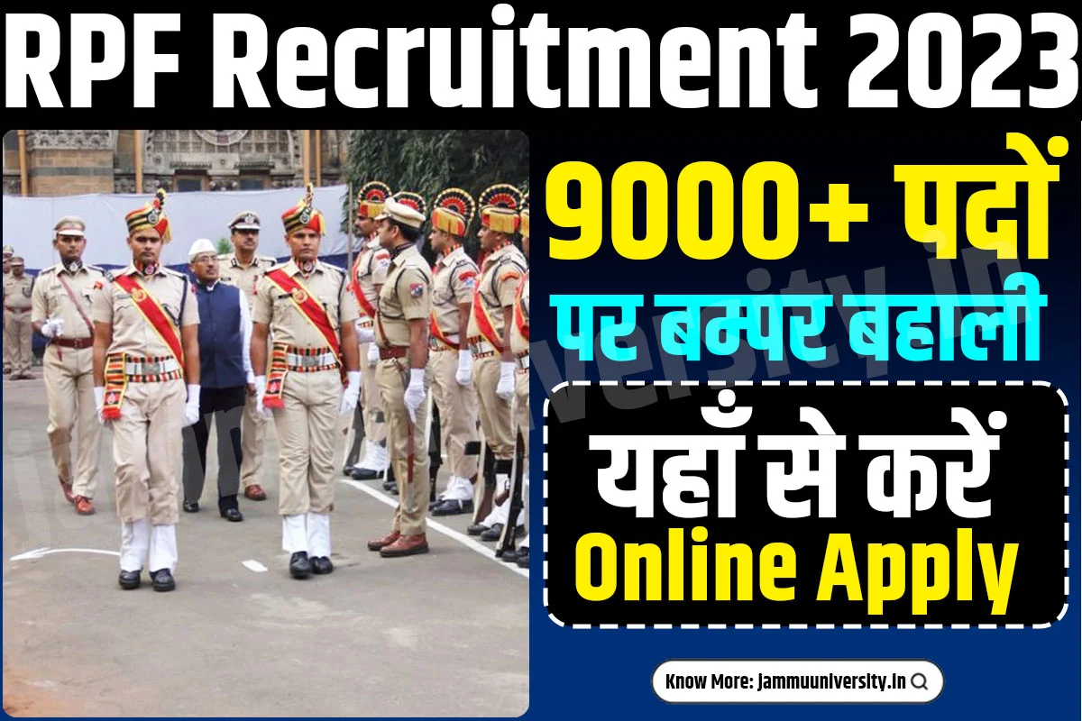 RPF Recruitment Online 2023 Apply