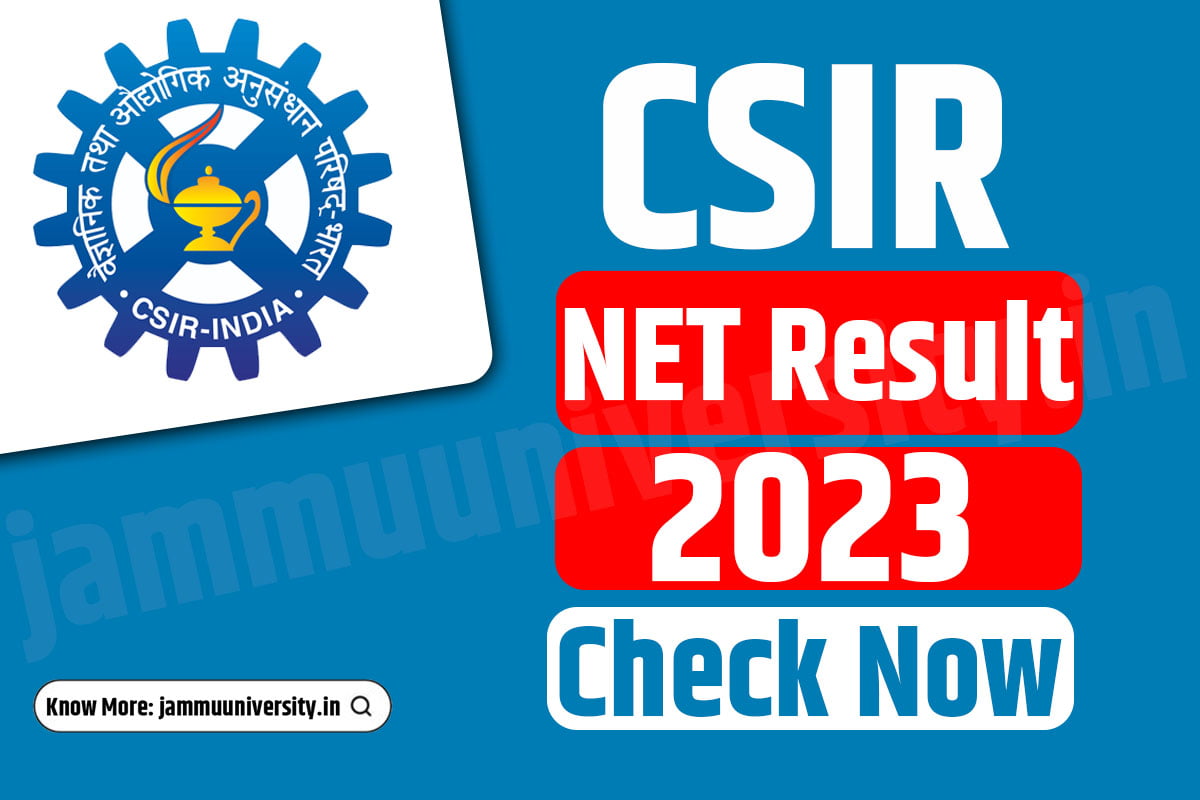 CSIR NET Result 2023