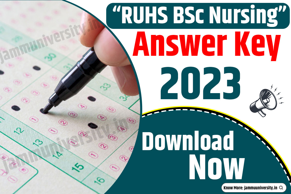 RUHS BSc Nursing Answer Key 2023