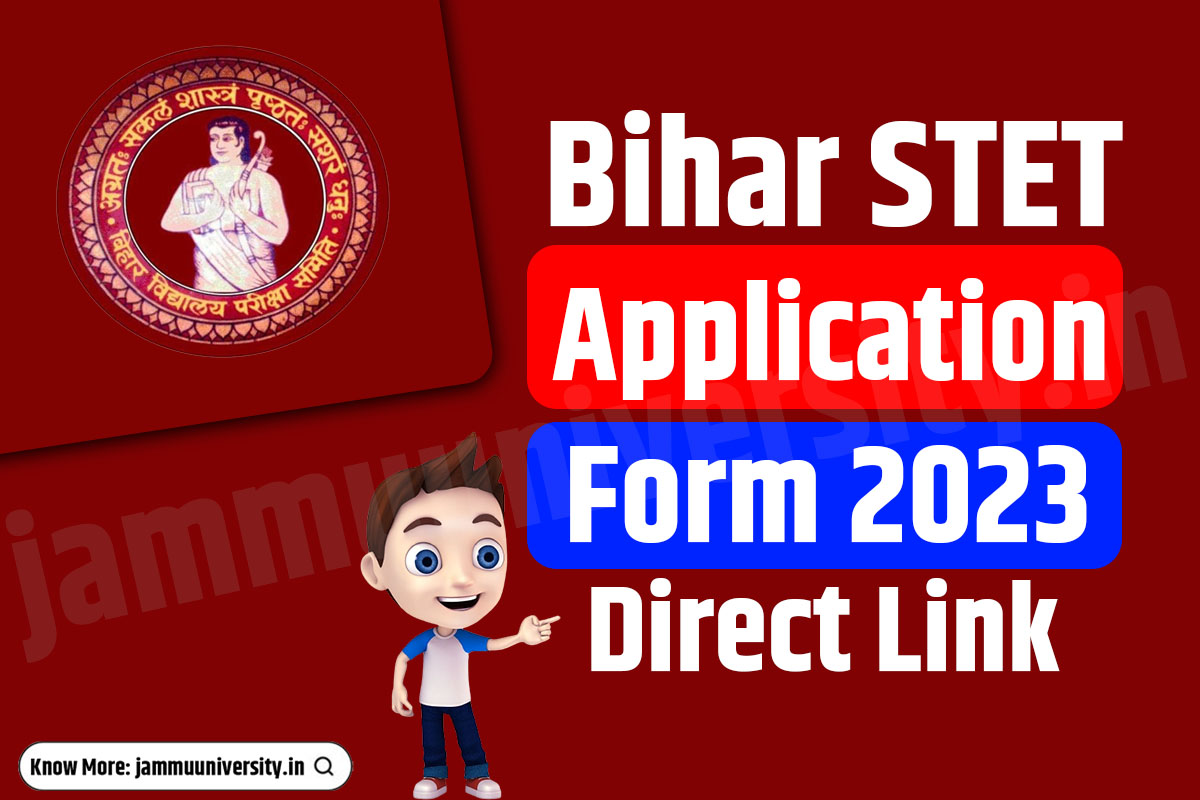 Bihar STET Application Form 2023