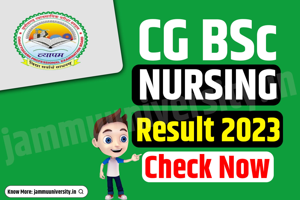 CG BSc Nursing Result 2023