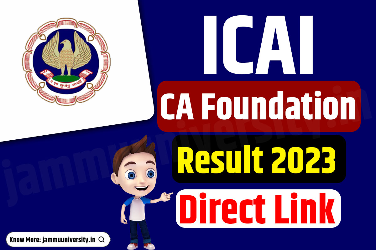 ICAI CA Foundation Result 2023