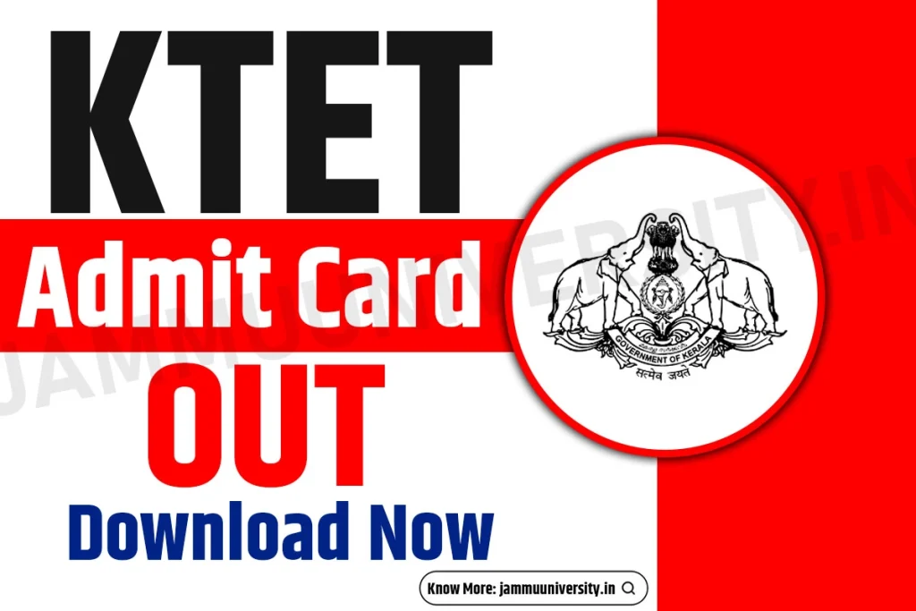 KTET Admit Card Download, ktet.kerala.gov.in Hall Ticket 2023