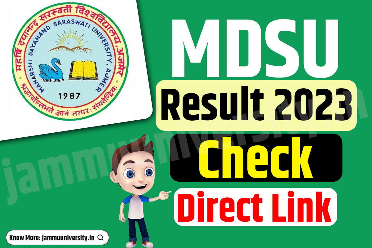 MDSU Result 2023,mdsuexam.org Supplementary Exam 2023
