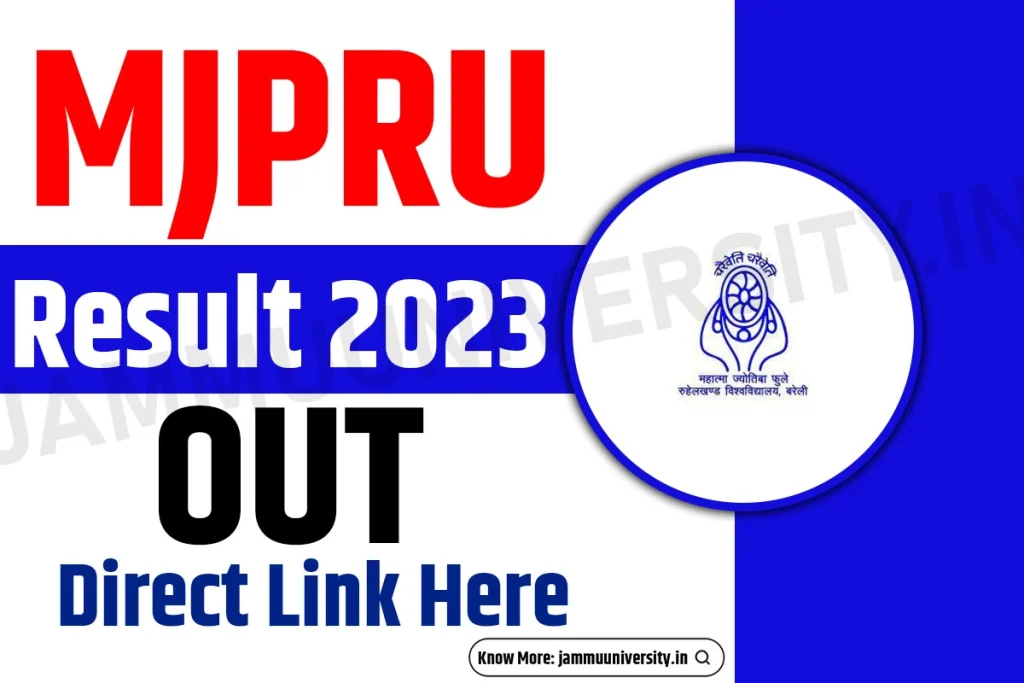 MJPRU Result 2023,MJPRU Results Direct Links