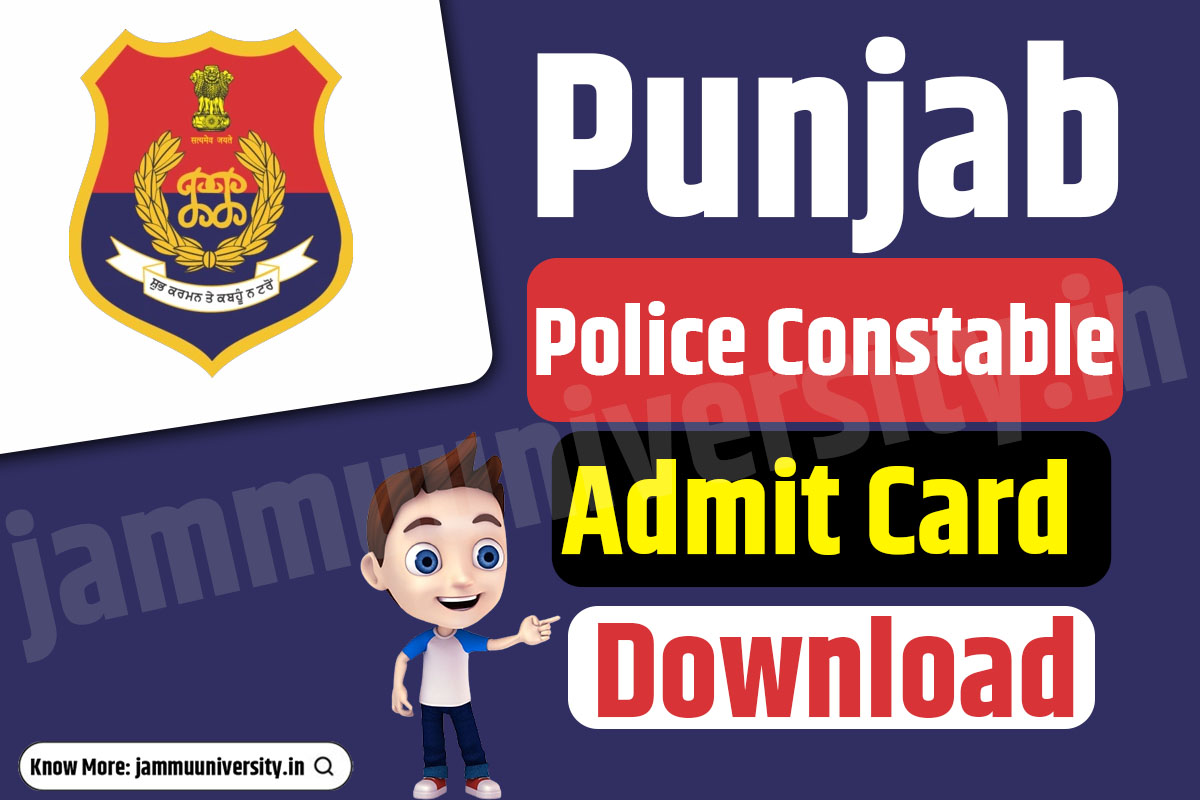 Punjab Police Constable Admit Card 2023