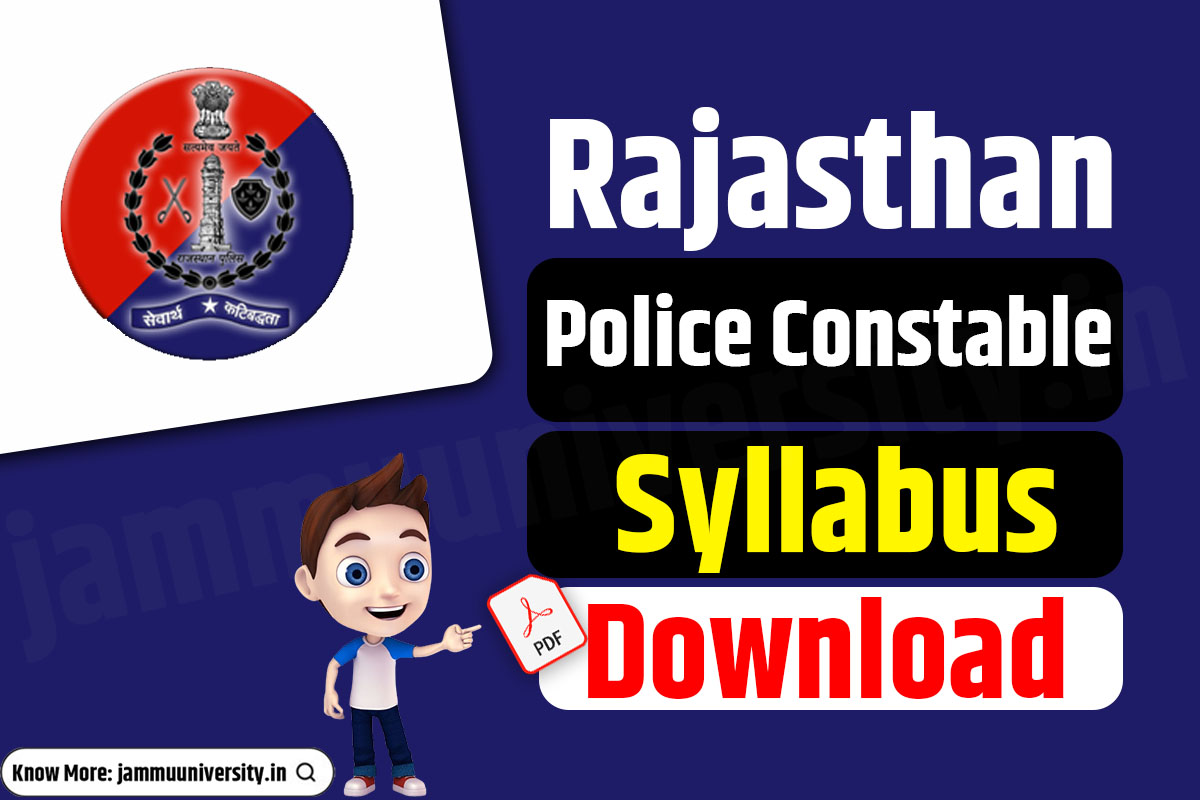 Rajasthan Police Syllabus Download