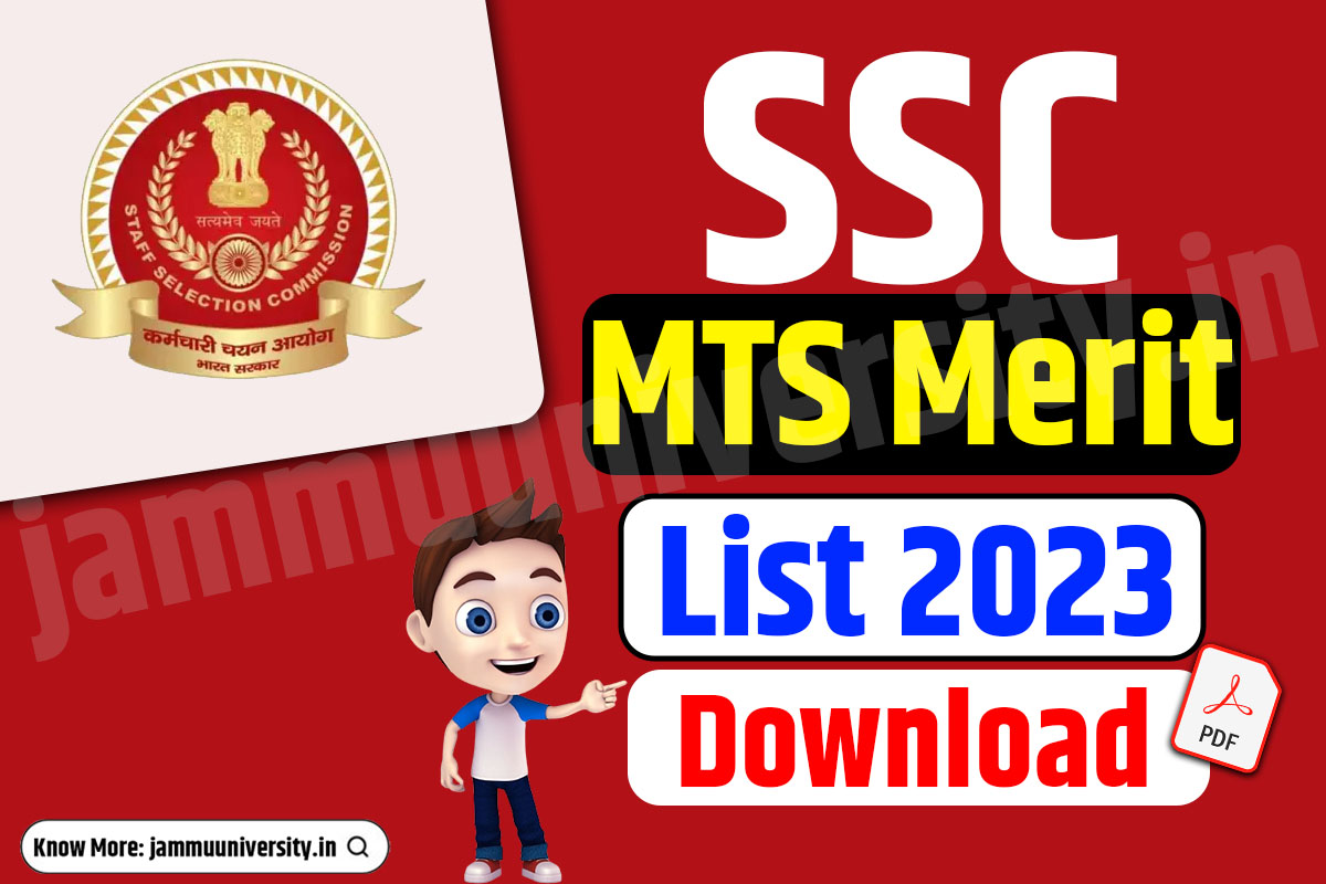 SSC MTS Merit List 2023