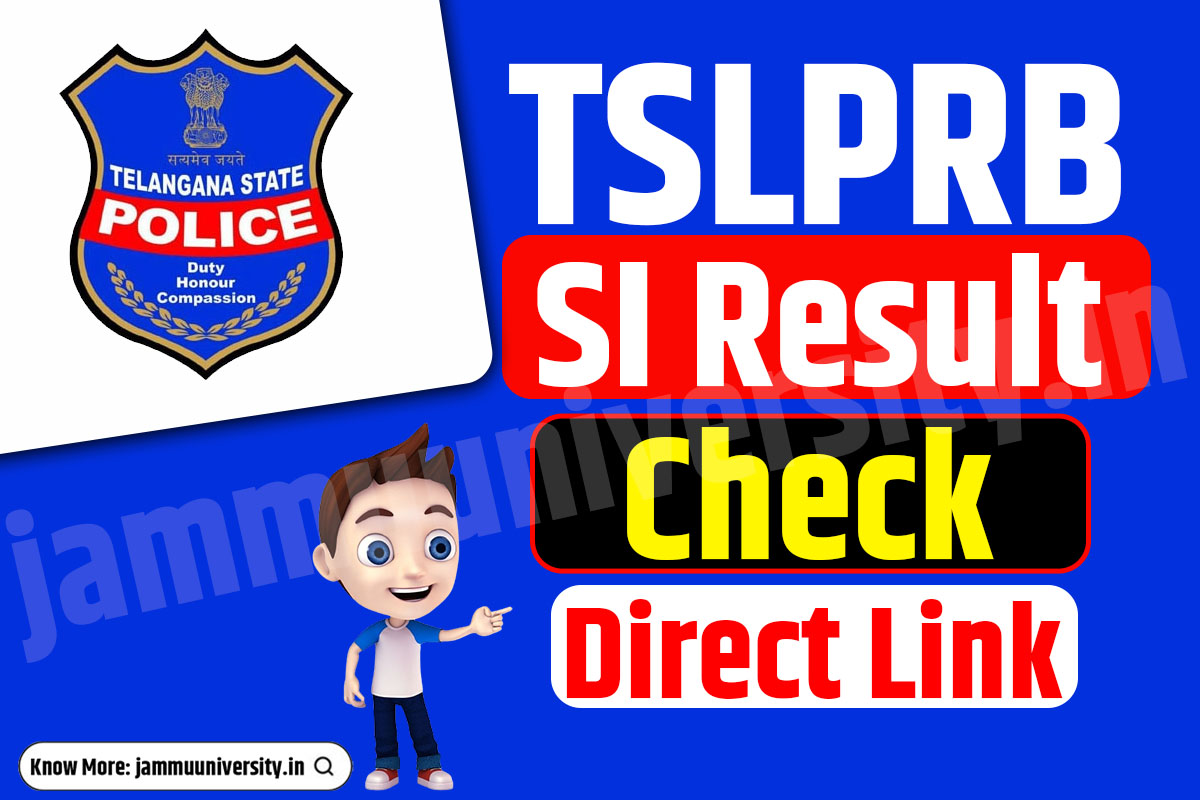 TSLPRB SI Result 2023,Download TS Police Result