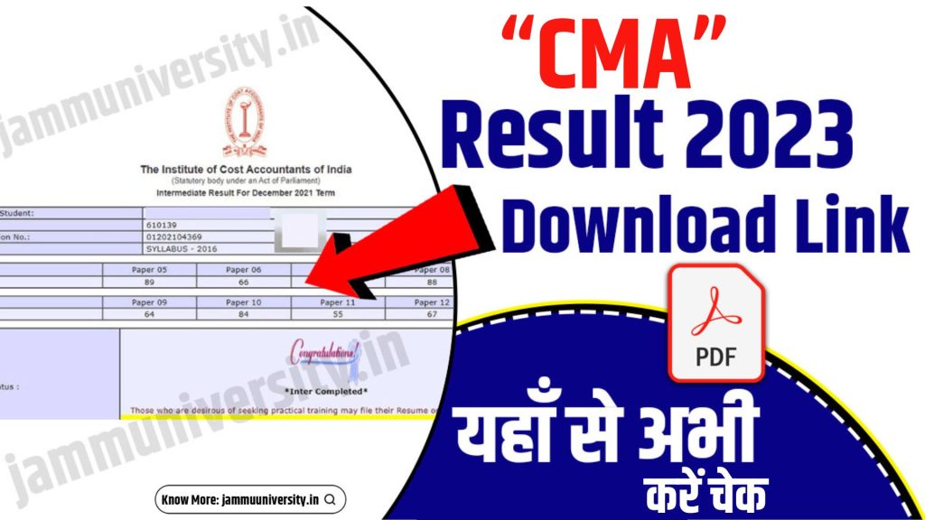 CMA Result June, CMA Marksheet 2023, CMA Scorecard Download Link 