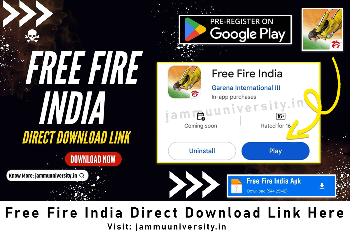 Free Fire India Direct Link