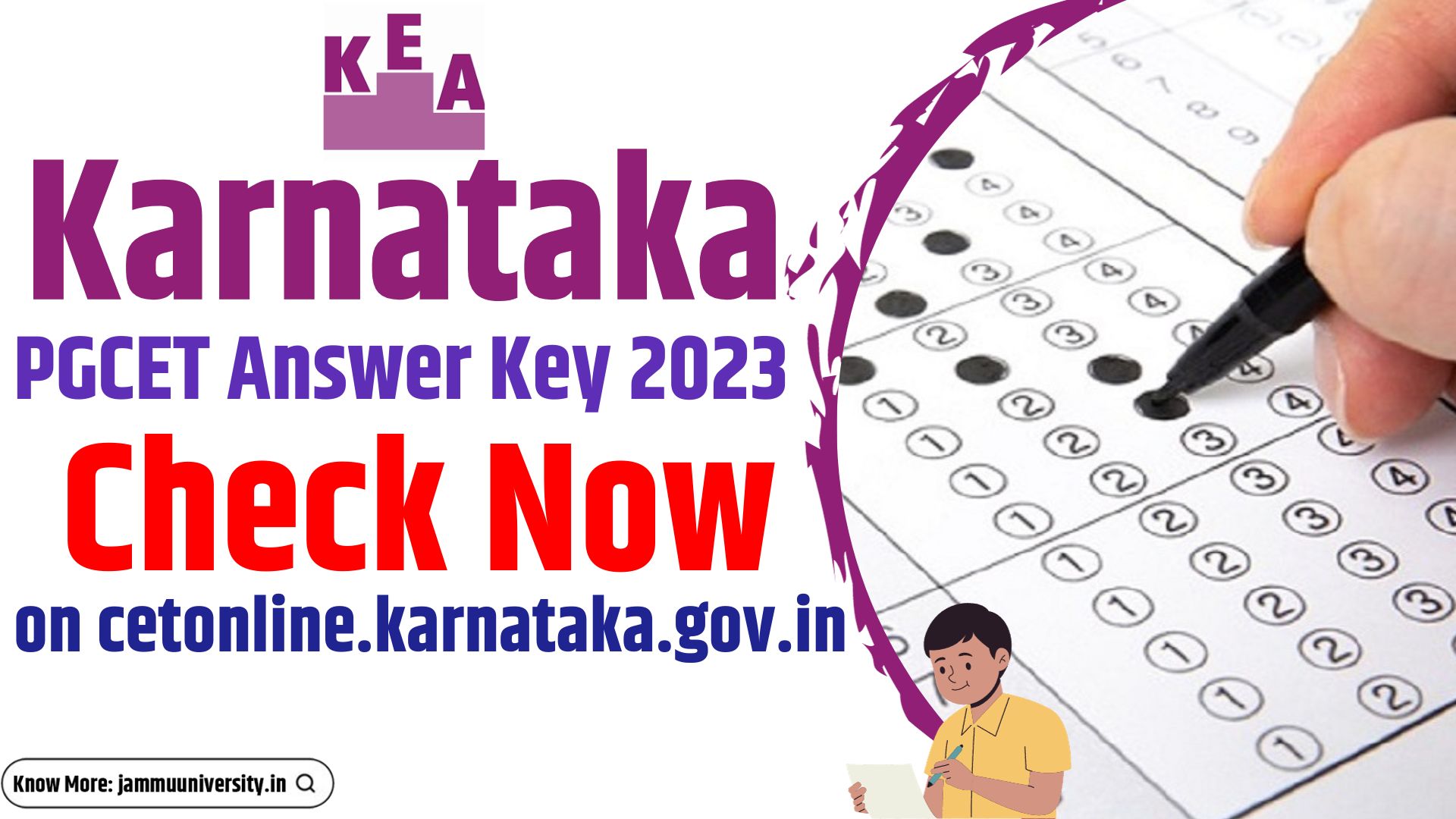 Karnataka PGCET Answer Key 2023