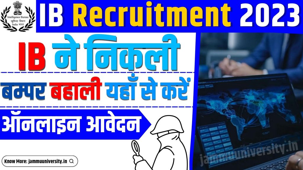 IB Recruitment 2023, Post Wise Required Qualification