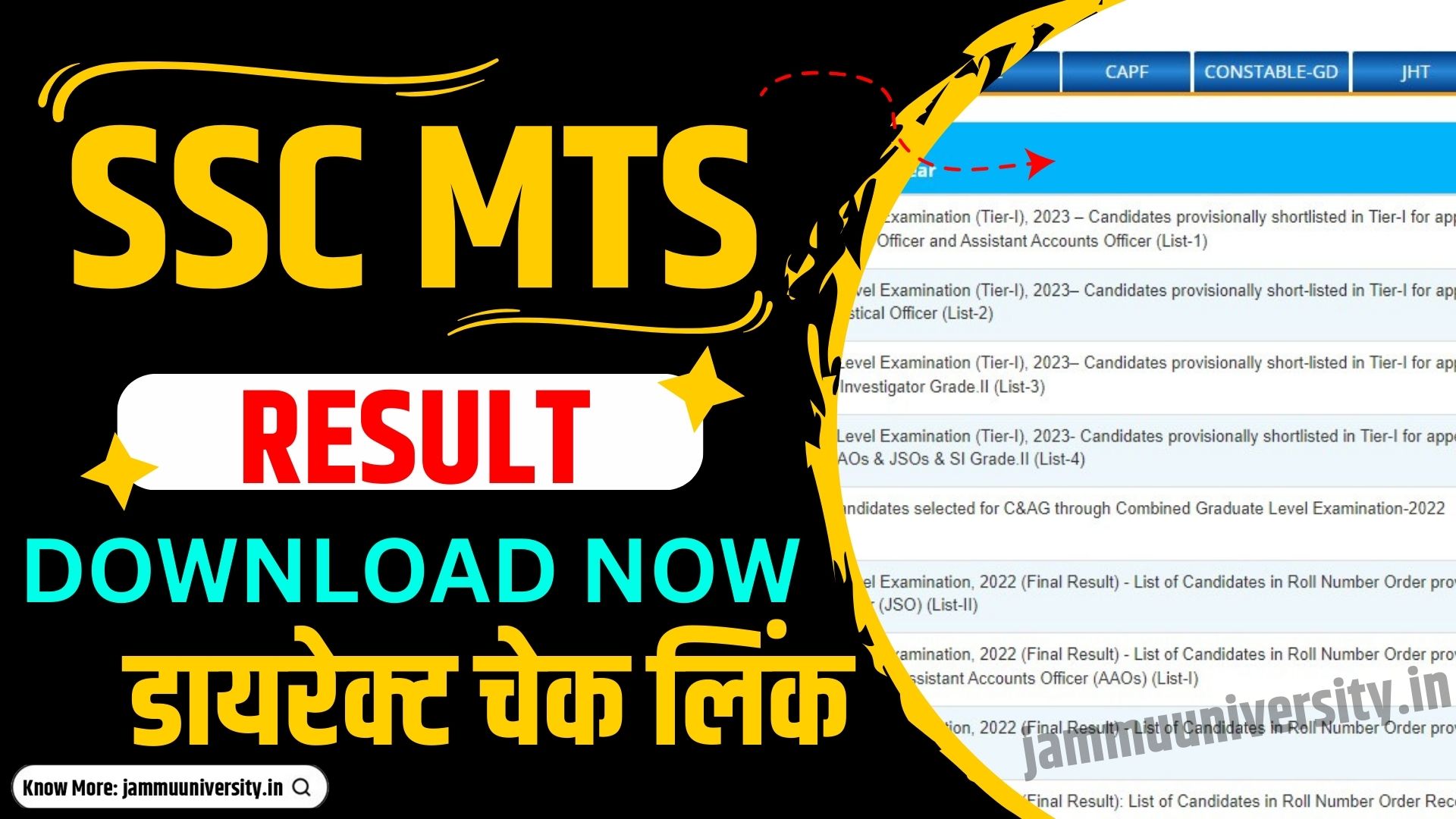 SSC MTS Result 2023