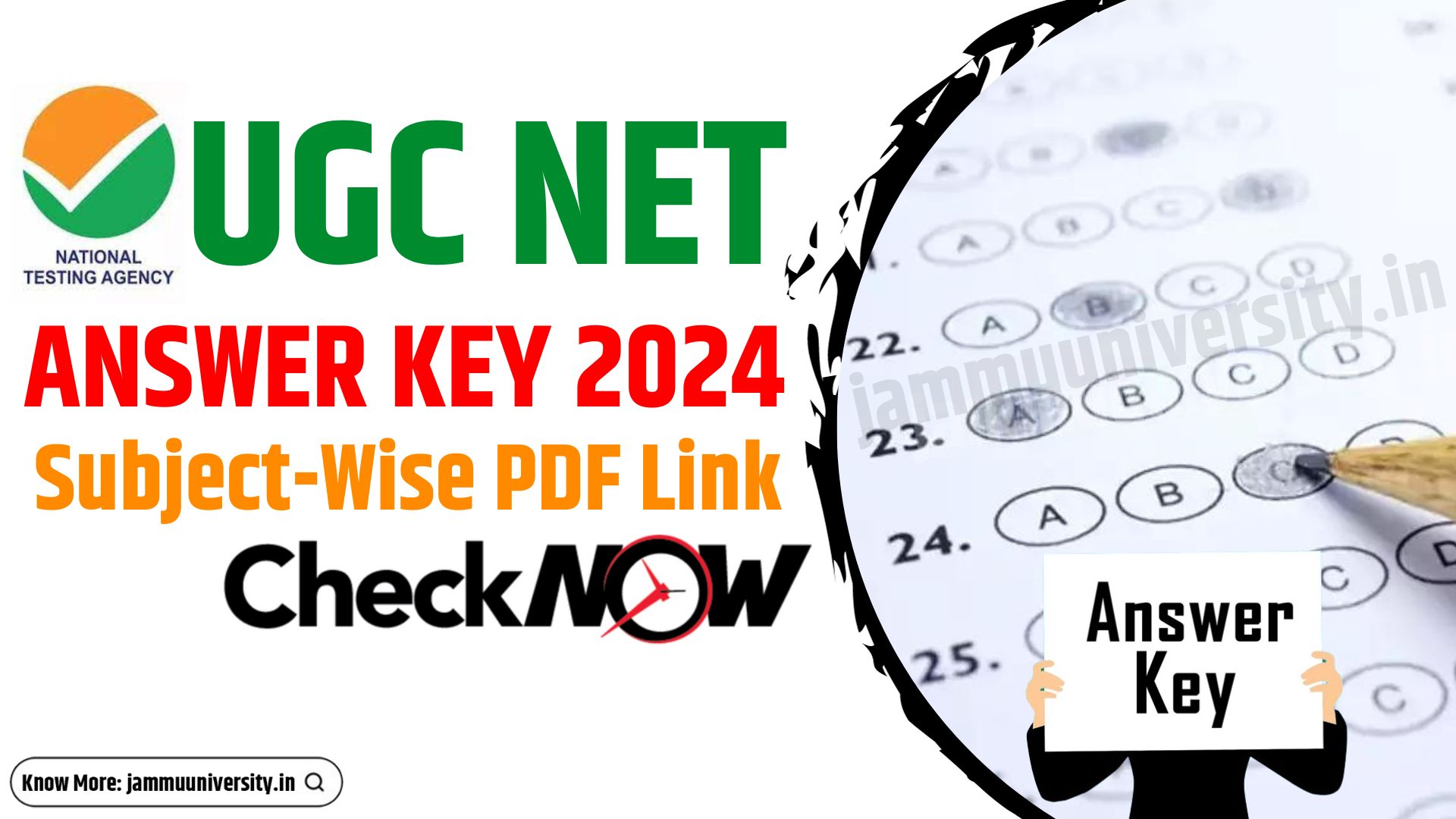 UGC NET Answer Key 2023